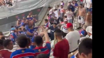 Torcedores do Fortaleza saem na mão durante semifinal da Sul-Americana
