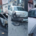 Carros são incendiados por criminosos em Salvador