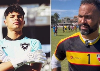 Goleiro Bruno tenta se aproximar do filho após ele assinar com o Botafogo