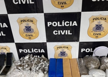 Suspeito é preso com grande quantidade de drogas em Feira de Santana