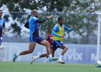 Bahia realiza treino tático visando duelo contra o Cruzeiro
