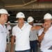 Prefeito vistoria construção da Arena Multiuso Antônio Balbino na Boca do Rio; obras estão 80% concluídas